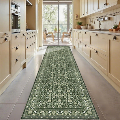 OPPODREAM Vintage Blue Area Rugs 5x7, Washable Rug for Living Room