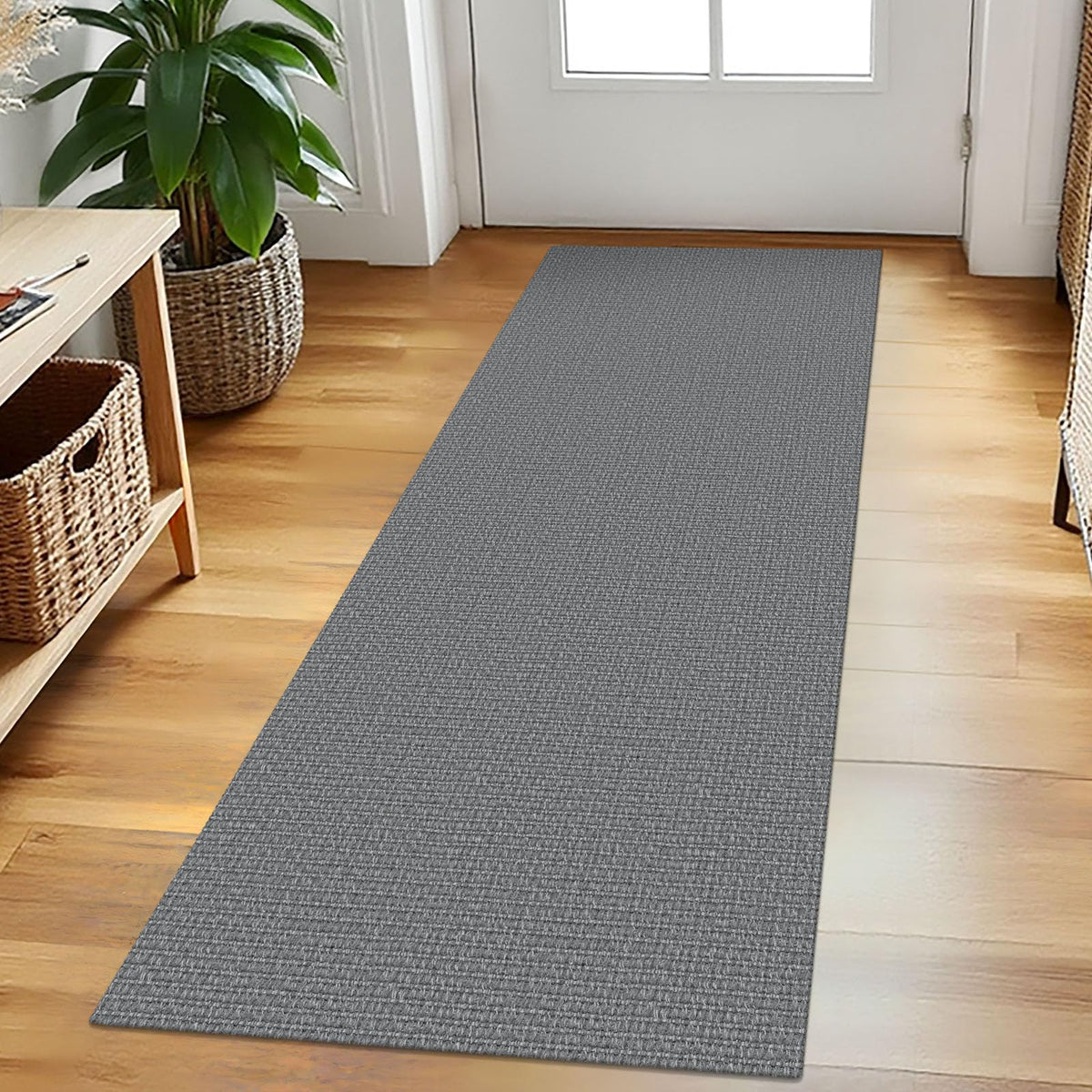 EARTHALL Washable Area Rug, Non Slip Entryway Rug, 4x6 Ft, Sand/Beige
