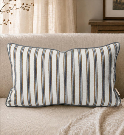 Chenille Throw Pillow Cover, 18x18 Inch, Fall Floral