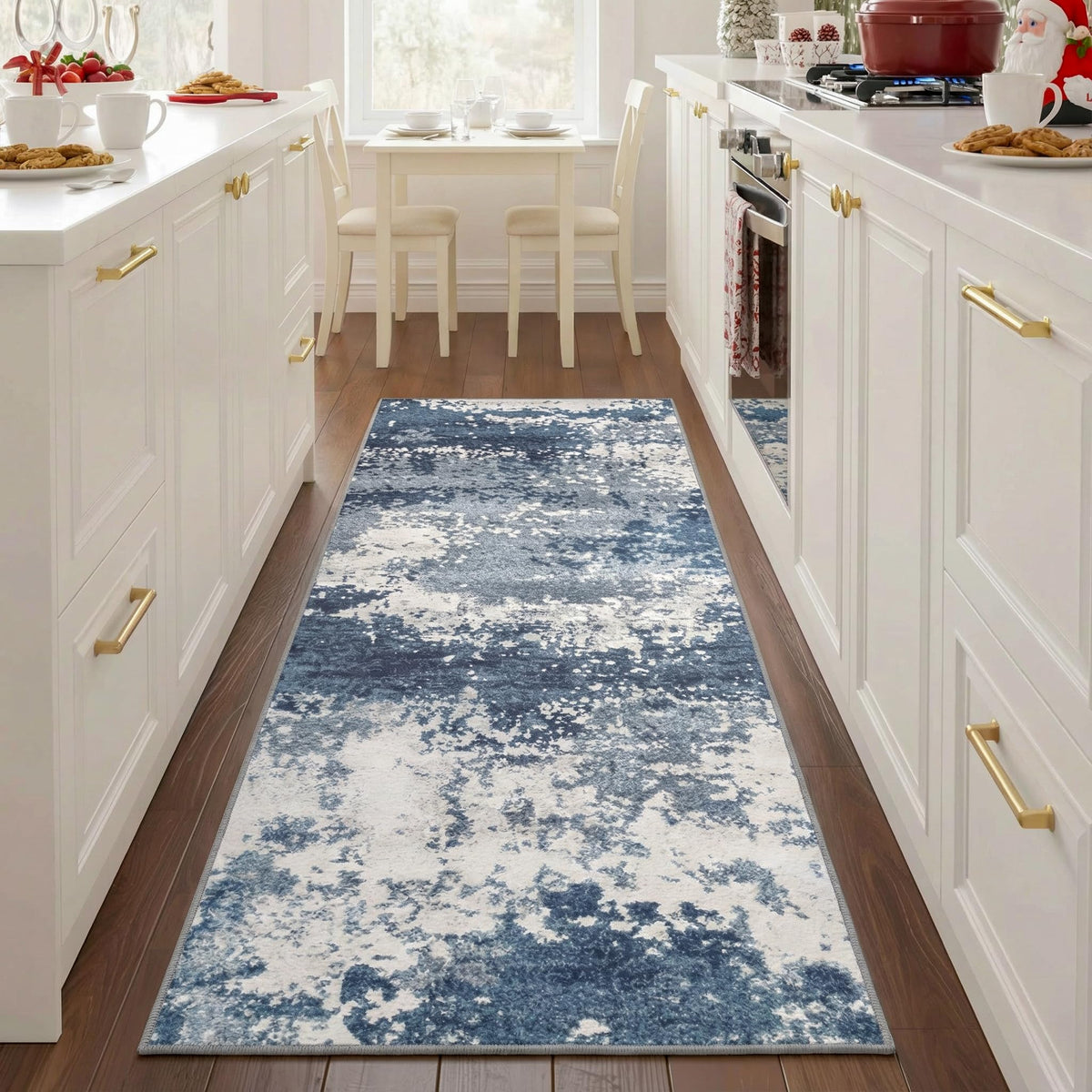 Black Washable Rug 5x7 Area Rugs for Living Room Bedroom Carpet