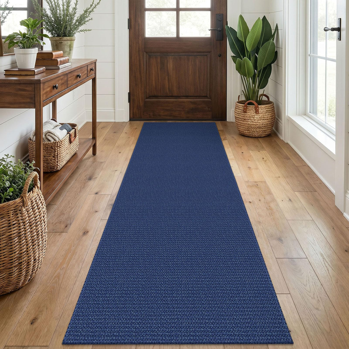 EARTHALL Washable Area Rug, Non Slip Entryway Rug, 4x6 Ft, Sand/Beige