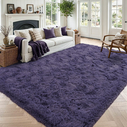 Noahas 2x6 Black Fluffy Soft Runner Rug Non-Slip for Bedroom Dorm Hallway