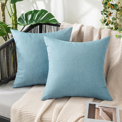 MIULEE Decorative Outdoor Pillow Covers Fall 18x18 Rust