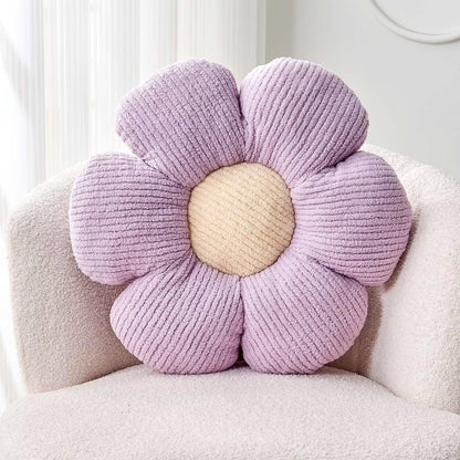 Kcvvcr Flower Throw Pillow, Soft White 14.9" Shaped Floor Pillow for Home Decor, Cute Aesthetic Plush Decorative Pillows for Bed, Sofa, Couch