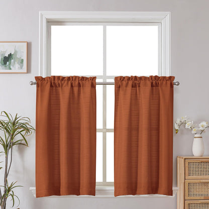 Chyhomenyc White Curtains 84 Inch Length 2 Panels 40Wx84L inches