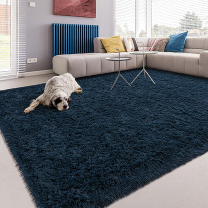Softlife Rugs for Bedroom 4x5.3 Feet Purple Area Rug for Living Room Super Soft Shaggy Rugs for Dorm Fluffy Fuzzy Carpets Long Plush Bedside Rug Nursery Girls Boys Kids Room Home Christmas Decoration