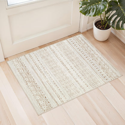 cotiled Boho 5x7 Area Rugs for Living Room: Soft Moroccan Washable Rug