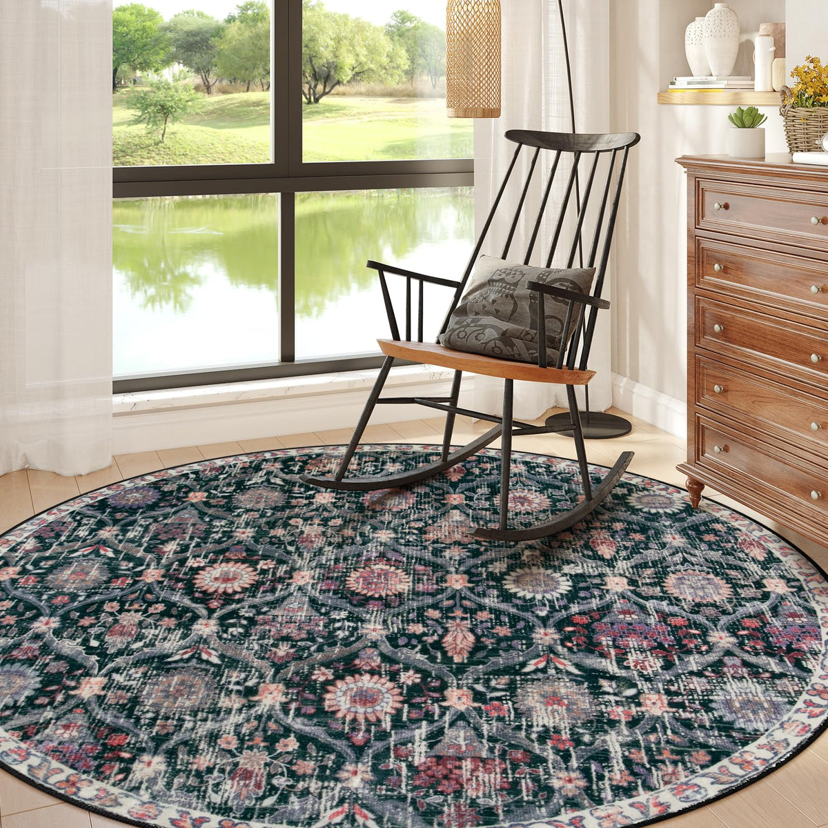 Lahome Moroccan Kitchen Rugs Non Slip Washable, 2x4 Rugs for Entryway
