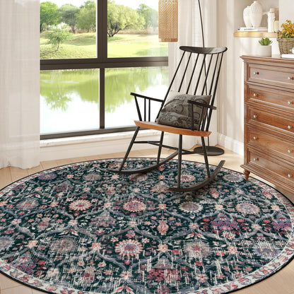 Lahome Moroccan Kitchen Rugs Non Slip Washable, 2x4 Rugs for Entryway