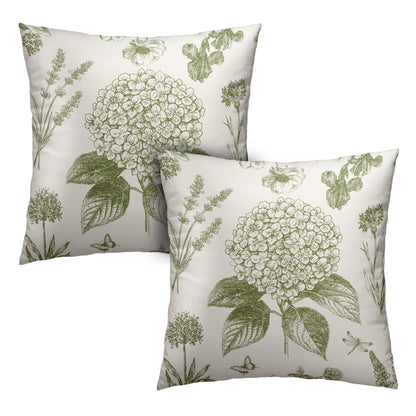 Fall Pillow Covers Autumn Leaf Throw Pillow Covers 18x18 Set of 2 Bohemian Floral Pillow Cases Thanksgiving Berry Pinecones Cushion Cases for Home Farmhouse Sofa Couch Patio