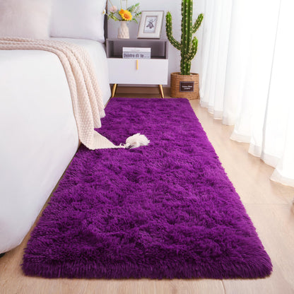 Chicrug Soft Runner Rug for Bedroom Living Room Plush Fluffy Rugs 2x6