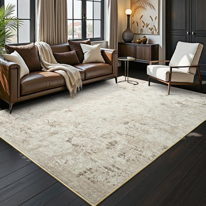 Toneed 4x6 Feet Washable Area Rugs for Bedroom Living Room, 48"x72" Grey