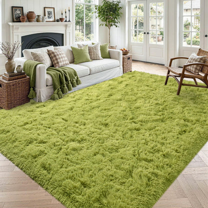 Noahas 2x6 Black Fluffy Soft Runner Rug Non-Slip for Bedroom Dorm Hallway
