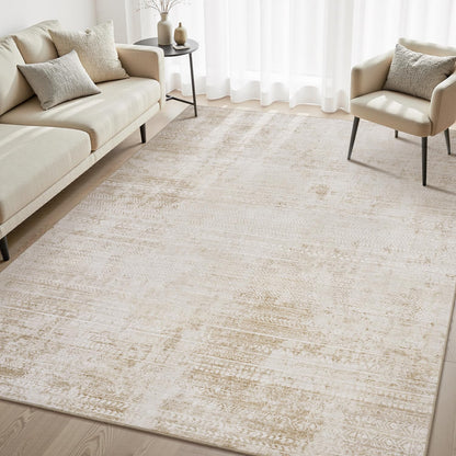 5x7 Area Rugs for Living Room Machine Washable Rug Distressed Indoor Carpet Neutral Moroccan Boho Rug Ultra Soft Area Rug for Bedroom Dining Room Playroom Office, Grey