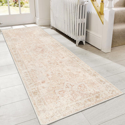 GENIMO 8x10 Washable Area Rugs for Living Room, Non Slip, Taupe Brown