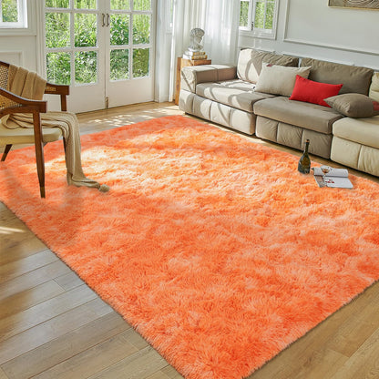 Softlife Rugs for Bedroom 4x5.3 Feet Purple Area Rug for Living Room Super Soft Shaggy Rugs for Dorm Fluffy Fuzzy Carpets Long Plush Bedside Rug Nursery Girls Boys Kids Room Home Christmas Decoration