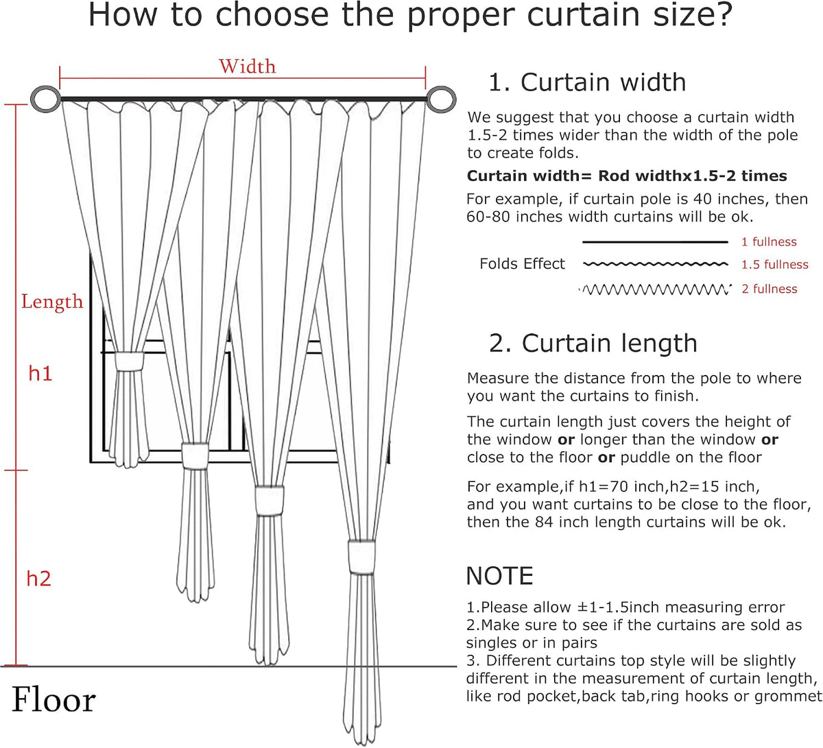 Vision Home Sand Pinch Pleated Full Blackout Curtains Linen Blended Room Darkening Window Curtains 95 inch for Living Room Bedroom Thermal Insulated Pinch Pleat Drapes with Hooks 2 Panel 40" Wx95 L
