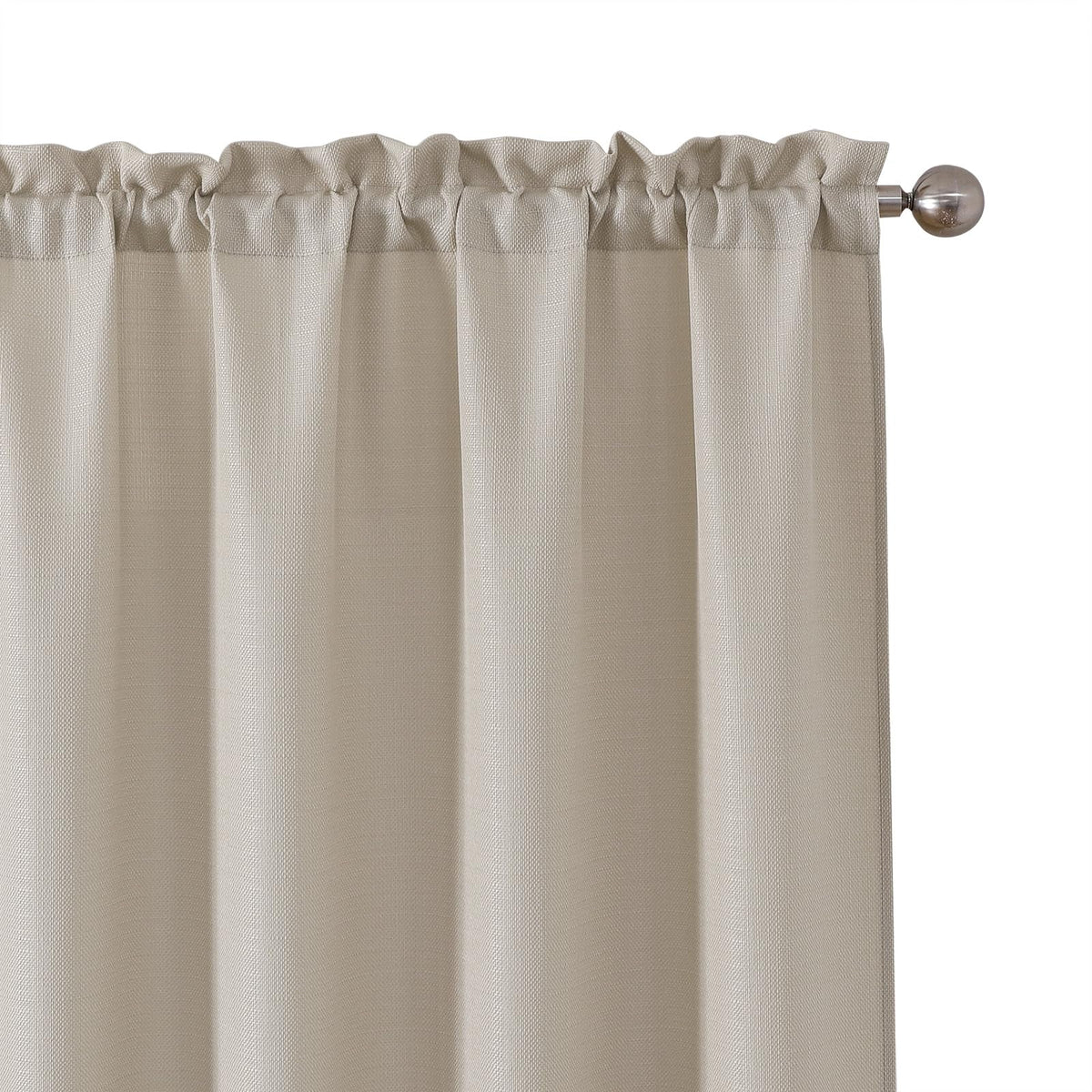 Chyhomenyc White Curtains 84 Inch Length 2 Panels 40Wx84L inches