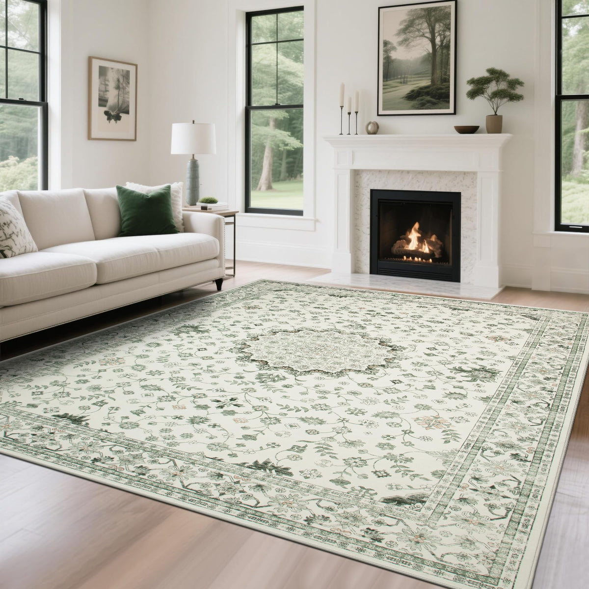 Washable Rugs 5x7 Area Rugs for Living Room,Bedroom,Dining Room Carpet