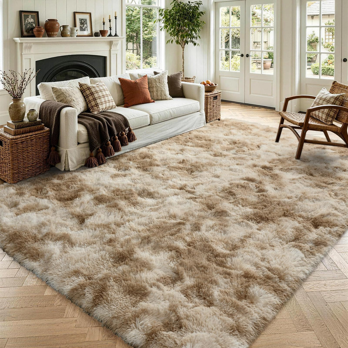 Noahas 2x6 Black Fluffy Soft Runner Rug Non-Slip for Bedroom Dorm Hallway