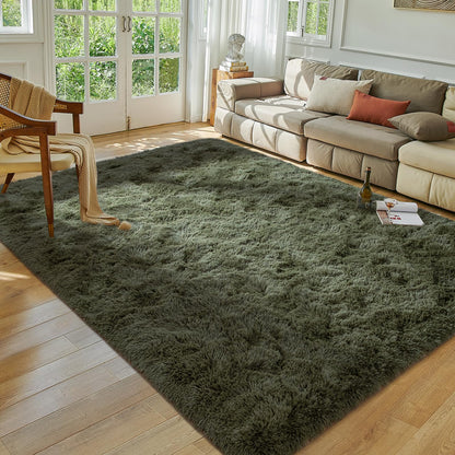 Softlife Rugs for Bedroom 4x5.3 Feet Purple Area Rug for Living Room Super Soft Shaggy Rugs for Dorm Fluffy Fuzzy Carpets Long Plush Bedside Rug Nursery Girls Boys Kids Room Home Christmas Decoration