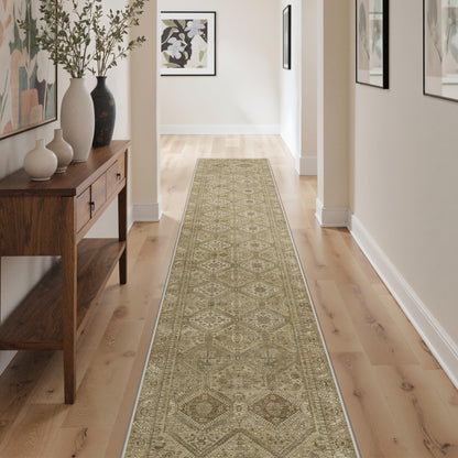 GENIMO 8x10 Washable Area Rugs for Living Room, Non Slip, Taupe Brown