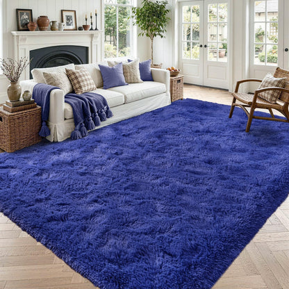 Noahas 2x6 Black Fluffy Soft Runner Rug Non-Slip for Bedroom Dorm Hallway