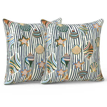 LVTXIII Set of 2 Patio Lumbar Pillows, 12" x 20" Fade Resistant Outdoor Lumbar Pillow with Inners, Fluffy Decorative Garden Lumbar Cushions for Home Patio Coach Sofa Use, Jacobean Black