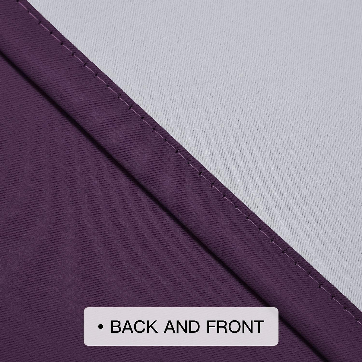 COSVIYA Grommet Room Darkening Ombre Purple Curtains W52xL63 inch