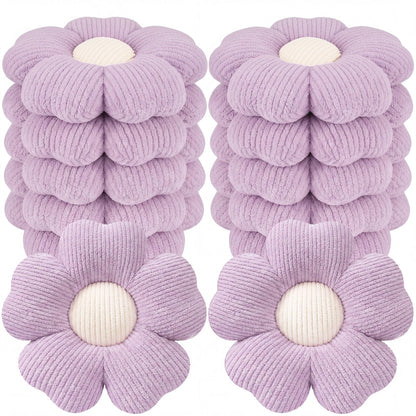 Beeveer 10 Pcs 15.75" Flower Plush Pillow for Sofa,Multicolor,Multicolor