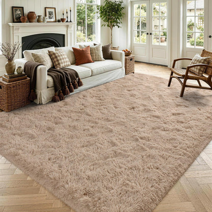 Noahas 2x6 Black Fluffy Soft Runner Rug Non-Slip for Bedroom Dorm Hallway