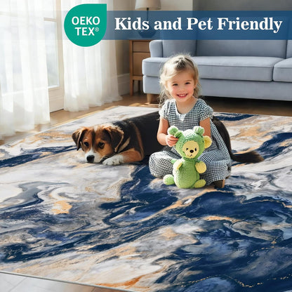 Yinhua 6x9 Area Rugs for Living Room, Washable Large Rugs for Bedroom