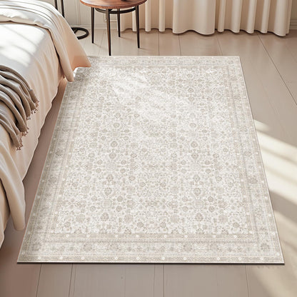 OPPODREAM Vintage Blue Area Rugs 5x7, Washable Rug for Living Room