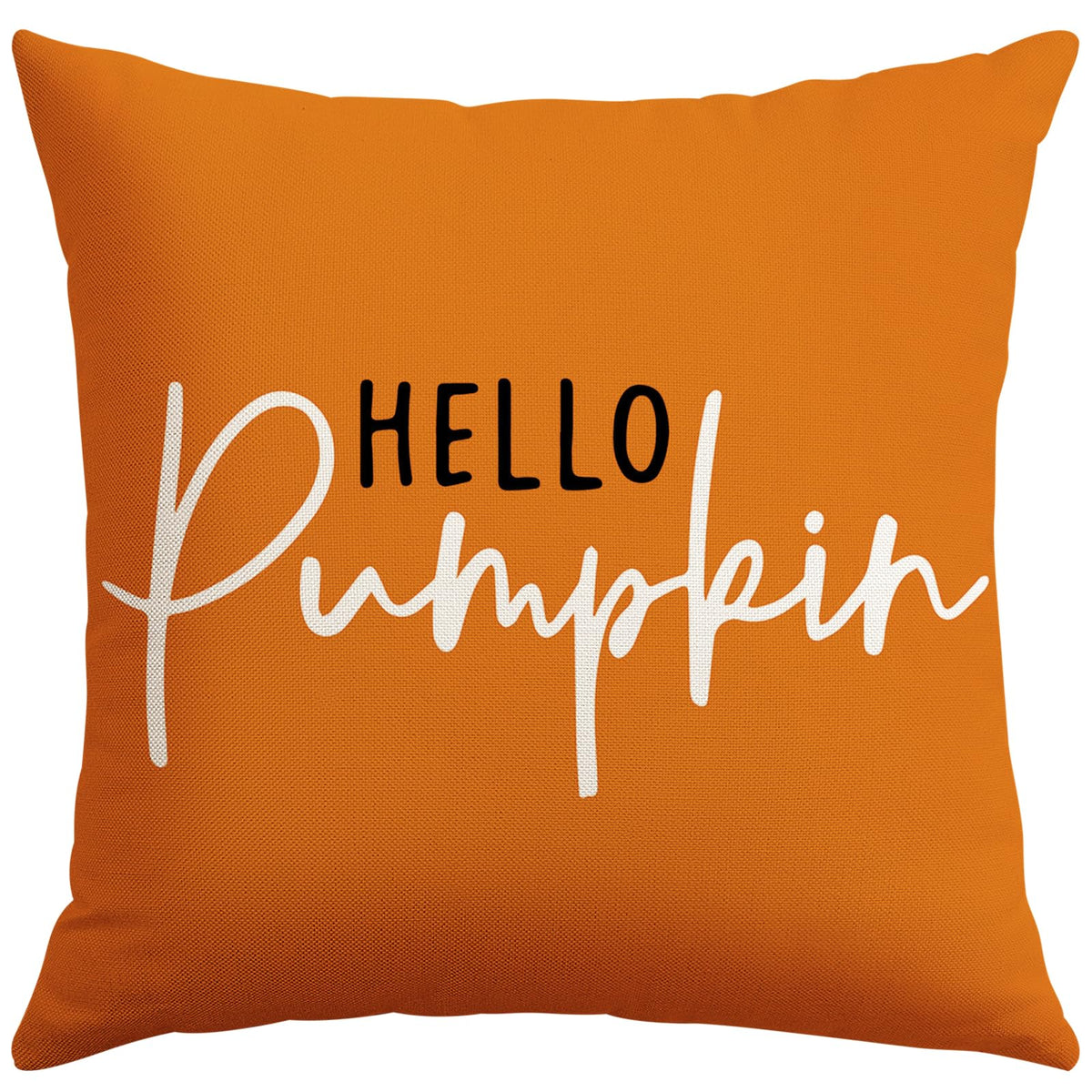 Artscope Hello Pumpkin Beige Lumbar Throw Pillow Cover 12x20 Inch Fall Decoration Cushion Cover Thanksgiving Farmhouse Pillow Case for Home Sofa Couch Decor