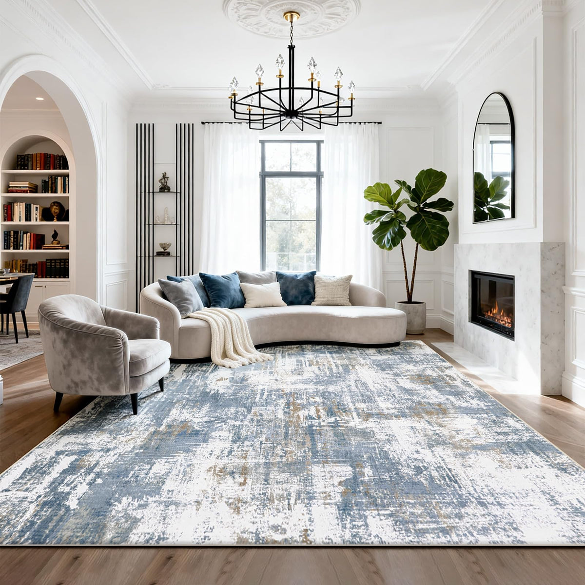 Washable Rugs 5x7 Area Rugs for Living Room,Bedroom,Dining Room Carpet