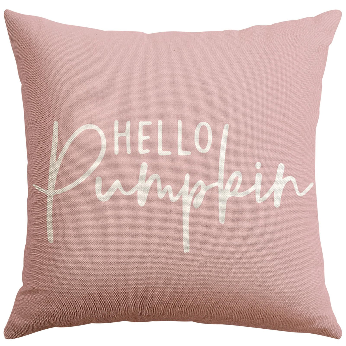 Artscope Hello Pumpkin Beige Lumbar Throw Pillow Cover 12x20 Inch Fall Decoration Cushion Cover Thanksgiving Farmhouse Pillow Case for Home Sofa Couch Decor
