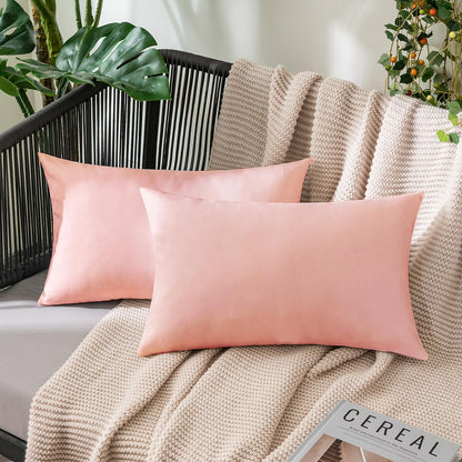 MIULEE Decorative Outdoor Pillow Covers Fall 18x18 Rust