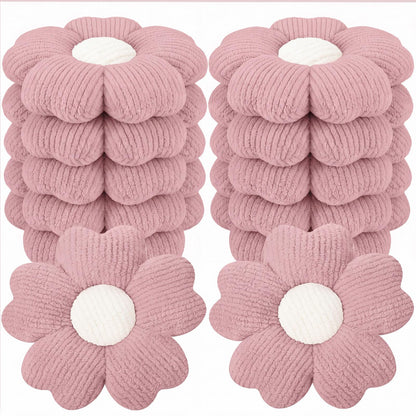 Beeveer 10 Pcs 15.75" Flower Plush Pillow for Sofa,Multicolor,Multicolor