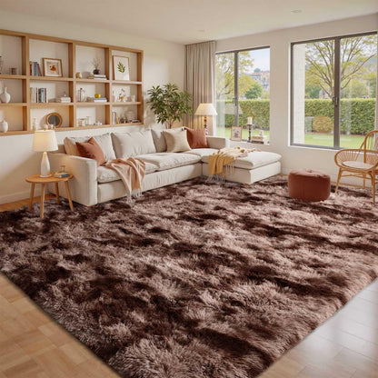 5x7 Black Area Rugs for Living Room, Large Fluffy Shag Bedroom Rugs Non-Slip, Ultra Soft Plush Carpet for Nursery Kids PlayRoom Dorm Office Indoor Modern Carpets
