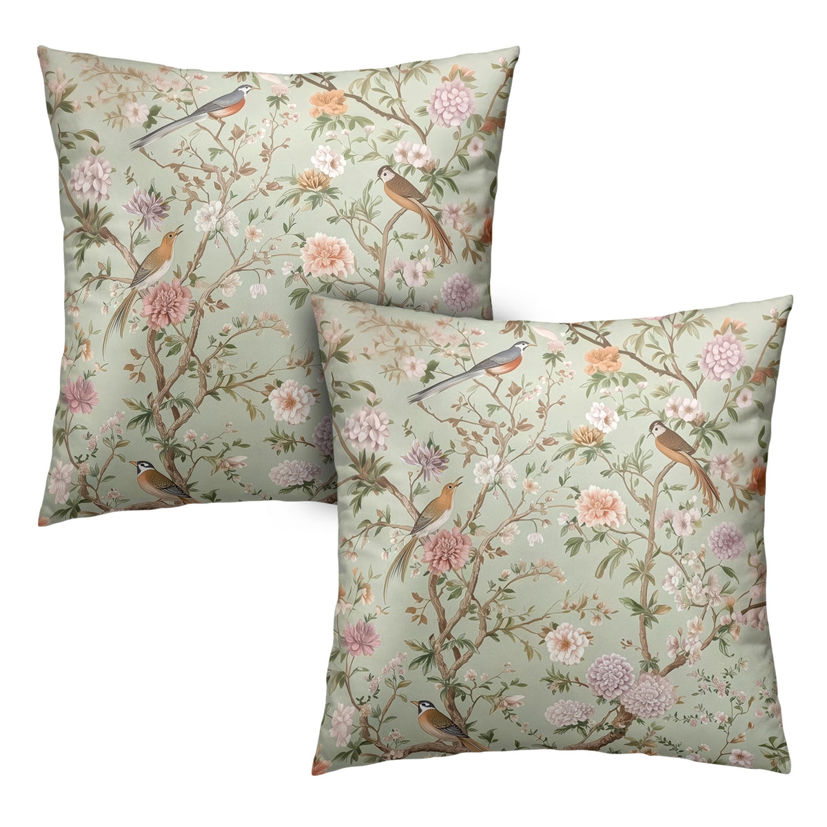 Fall Pillow Covers Autumn Leaf Throw Pillow Covers 18x18 Set of 2 Bohemian Floral Pillow Cases Thanksgiving Berry Pinecones Cushion Cases for Home Farmhouse Sofa Couch Patio
