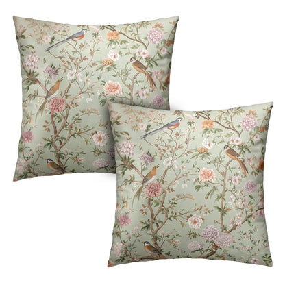 Fall Pillow Covers Autumn Leaf Throw Pillow Covers 18x18 Set of 2 Bohemian Floral Pillow Cases Thanksgiving Berry Pinecones Cushion Cases for Home Farmhouse Sofa Couch Patio