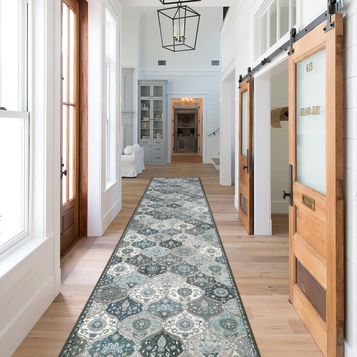 Lahome Moroccan Kitchen Rugs Non Slip Washable, 2x4 Rugs for Entryway