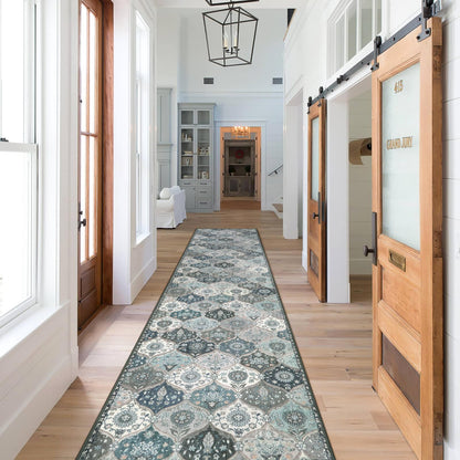 Lahome Moroccan Kitchen Rugs Non Slip Washable, 2x4 Rugs for Entryway