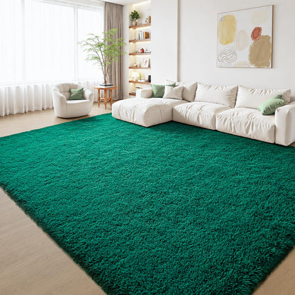 Zentavio 5x8 Area Rugs for Bedroom Fluffy Rugs for Living Room Carpet Large Fuzzy Soft Shag Aesthetic Plush High Pile Gray Throw Rug for Nursery Kids Room Dorm Waved Grey