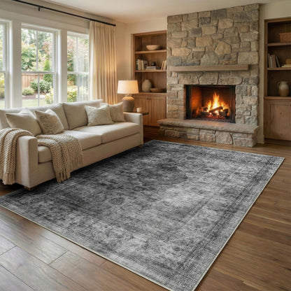 Homemate Washable Rug 8x10 Area Rugs - Vintage Rugs for Living Room