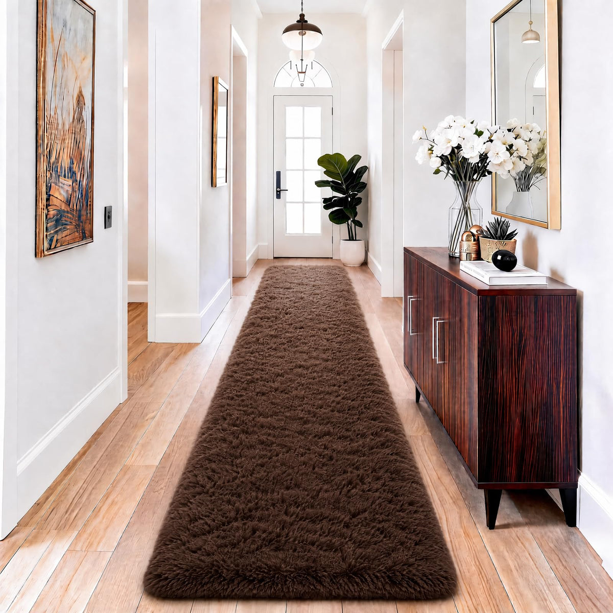 Ophanie Small Rug Upgrade Non Slip Throw Bedside Area Rugs, Fluffy Soft Grey Mini Bedroom Carpet, Affordable Door Entryway Indoor Inside Front Entrance Dog 2x3 Mat, Home Decor Aesthetic, Nursery
