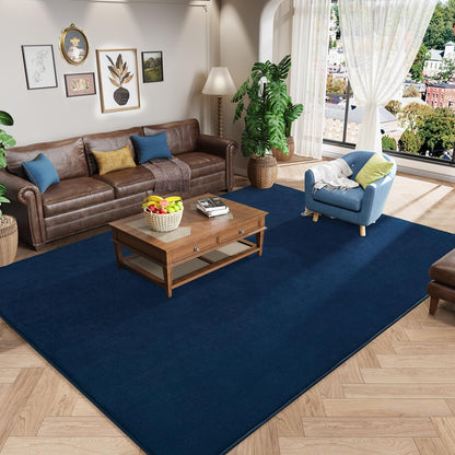 Amearea Modern Area Rugs for Bedroom Living Room, 4x6 Blue Memory Foam Rug