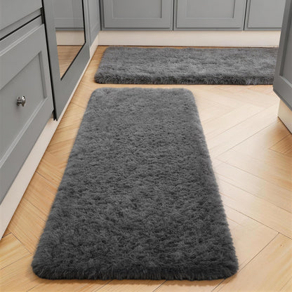 Ophanie Area Rugs for Living Room Bedroom, Washable Non-Slip Fluffy Soft Grey Shag Carpet, Indoor Floor Gray 4x6 Fuzzy Shaggy Living Room Plush Rug for Kids Home Dorm Decor Aesthetic