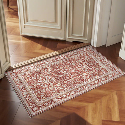 OPPODREAM Vintage Blue Area Rugs 5x7, Washable Rug for Living Room