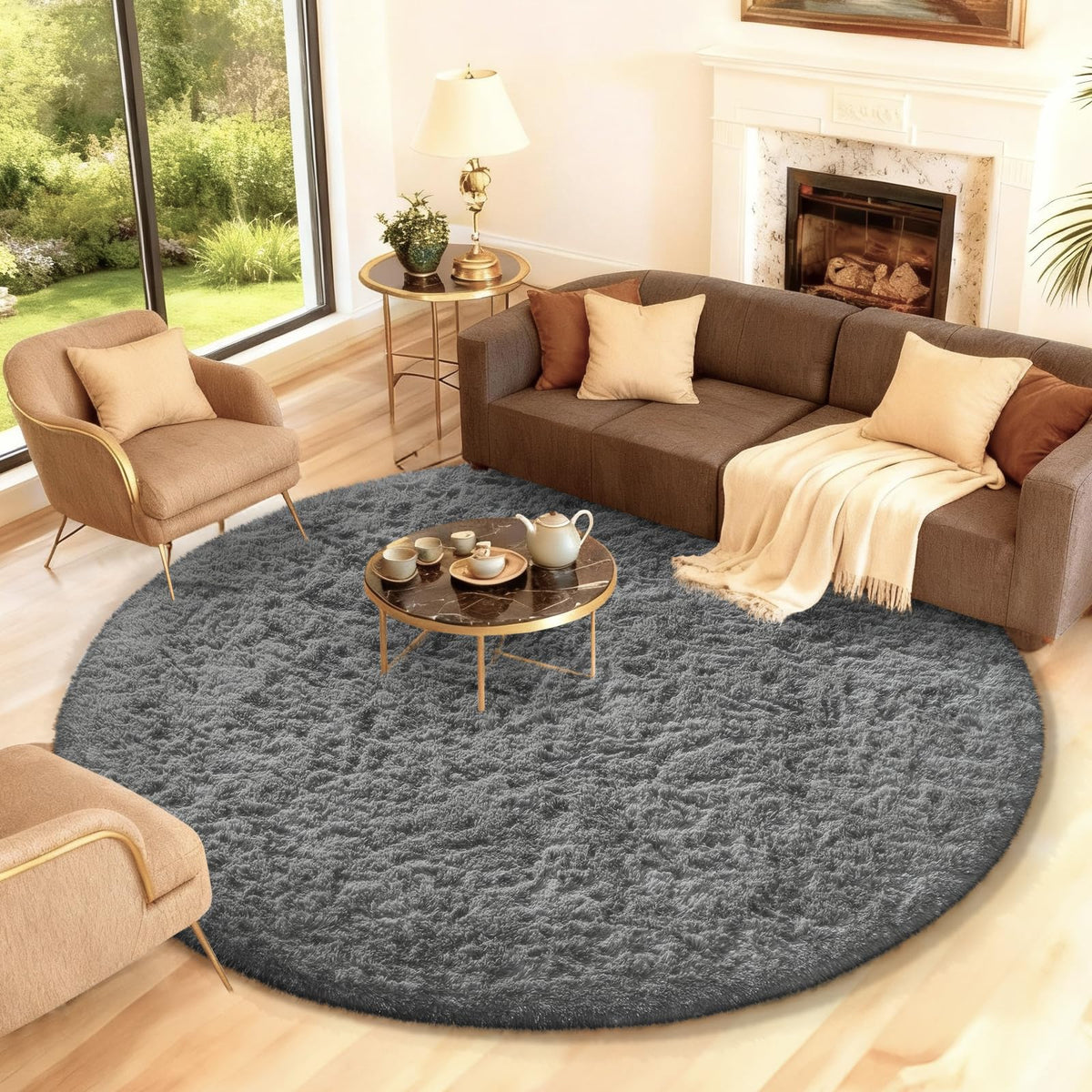 Ophanie Small Rug Upgrade Non Slip Throw Bedside Area Rugs, Fluffy Soft Grey Mini Bedroom Carpet, Affordable Door Entryway Indoor Inside Front Entrance Dog 2x3 Mat, Home Decor Aesthetic, Nursery